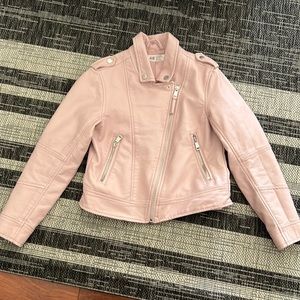 H&M vegan leather pnk moto jacket